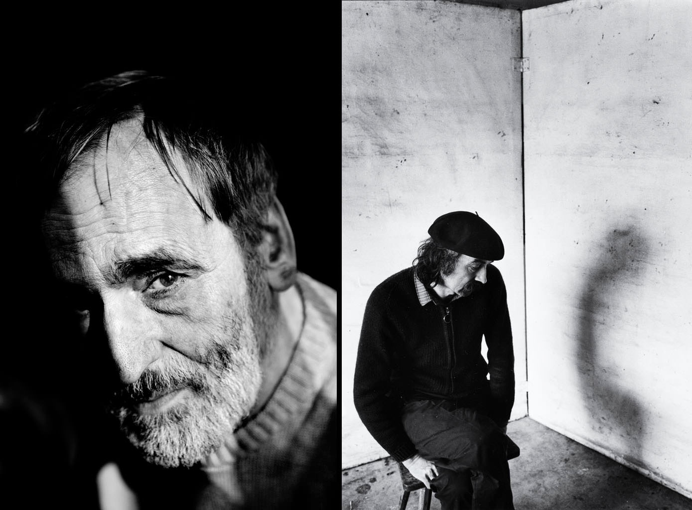 Der Komponist Helmut Lachenmann (links) und der Bildhauer Eckhart Dietz