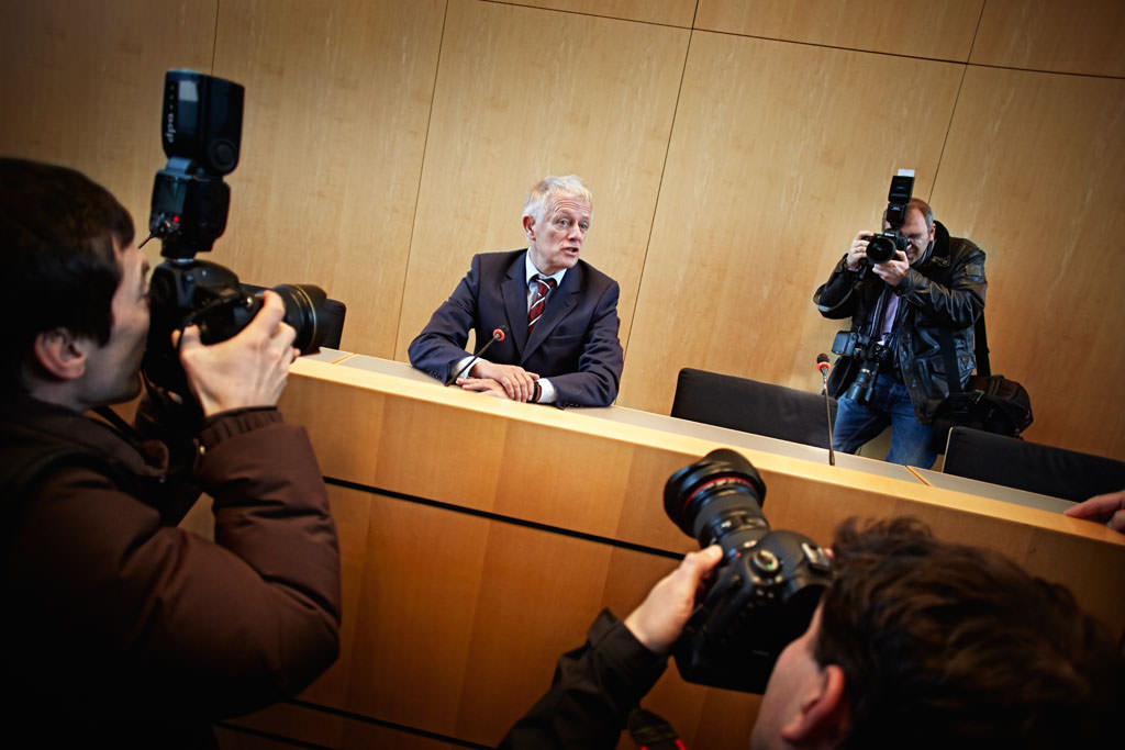 Fritz Kuhn an seinem ersten Arbeitstag im Stuttgarter Rathaus als Oberbürgermeister